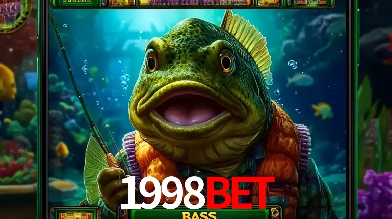 Personagem de peixe pescador do popular jogo de slot com tema de pescaria, uma das emocionantes opções de caça-níqueis para jogar e ganhar no cassino 1998BET.